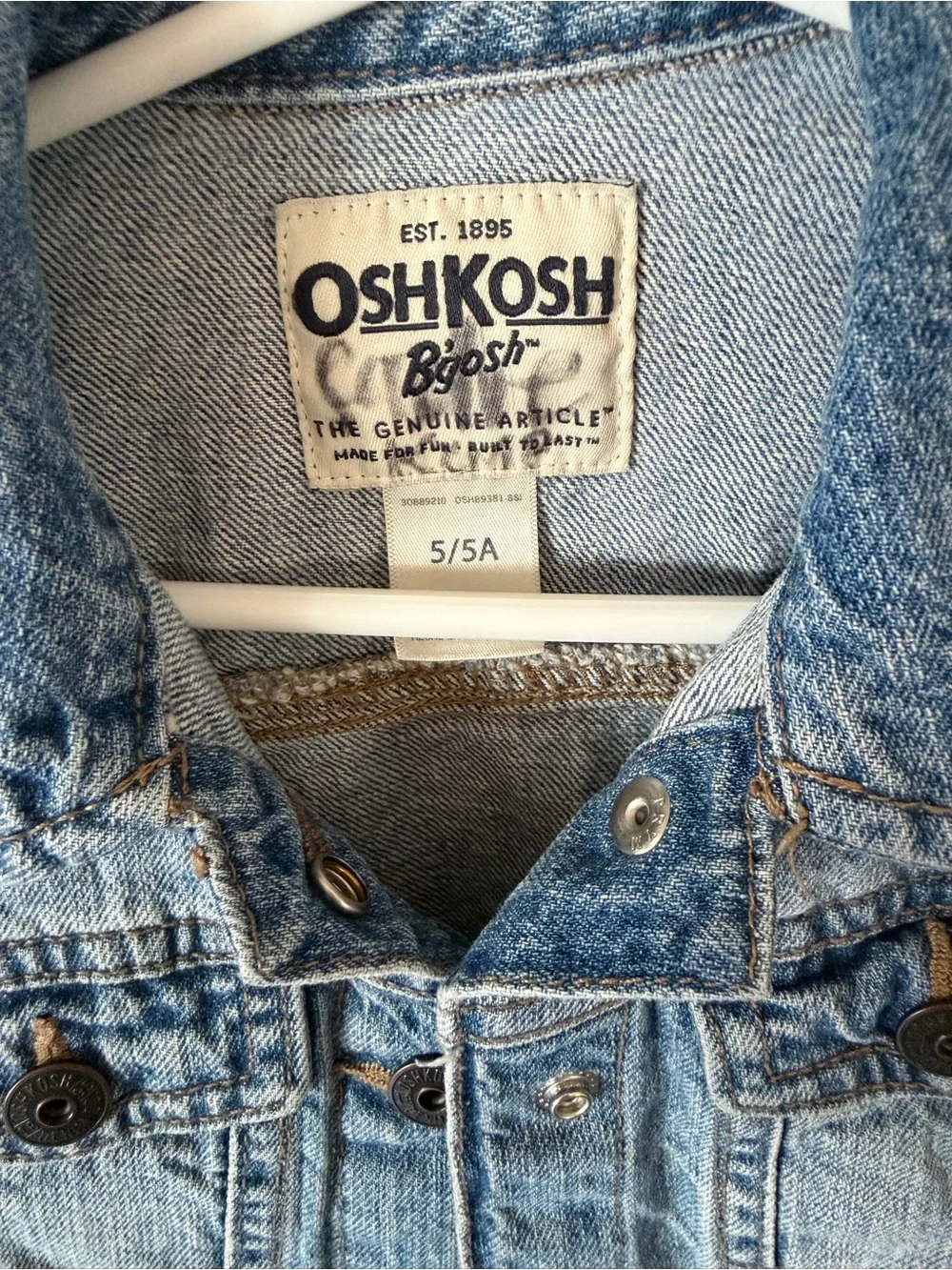 OshKosh B'gosh Kids Light Blue Denim Jacket